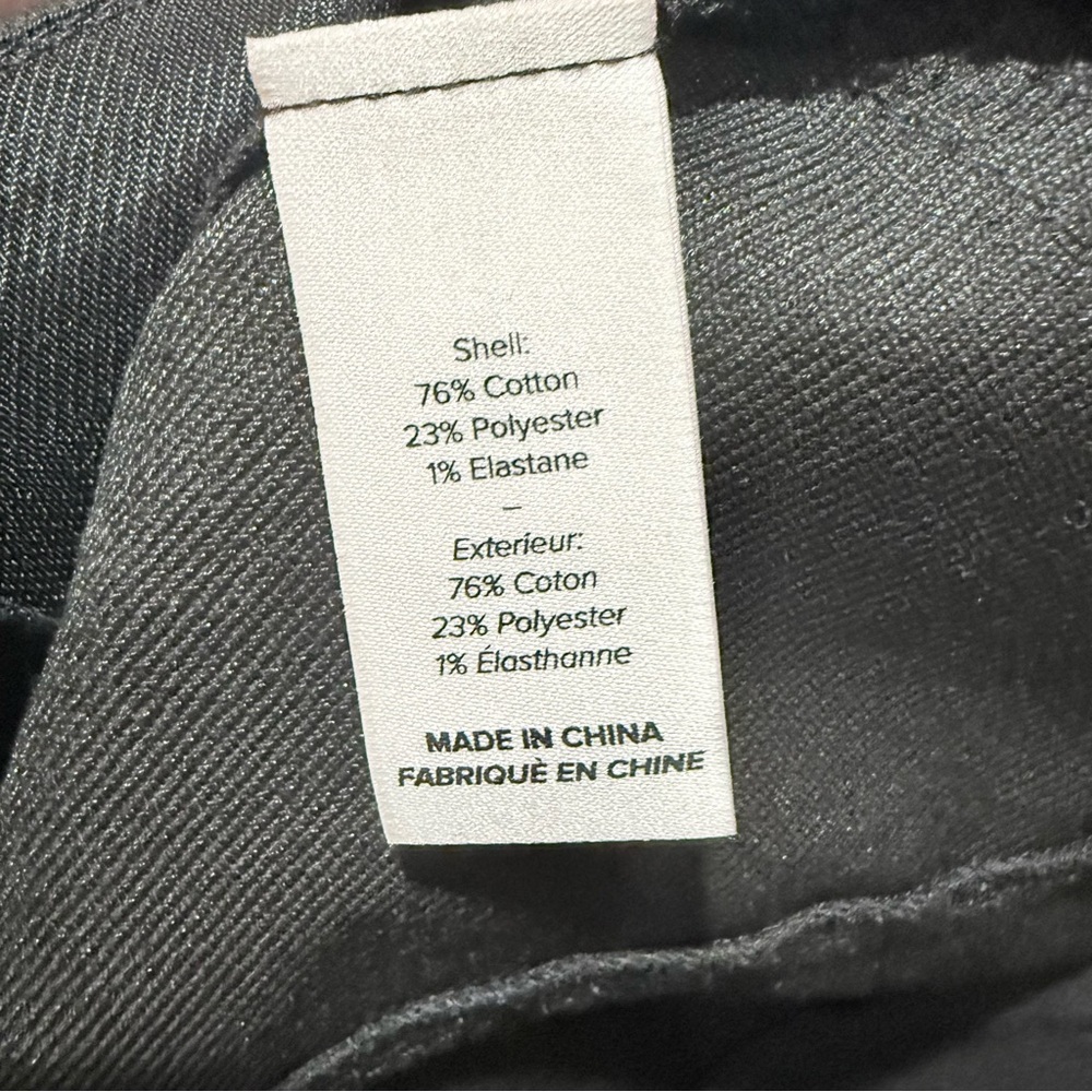 NWT Cinq à Sept Loren Stretch Cropped Flare  Zip Cotton Denim Pant Black Size 14 - Picture 6 of 13